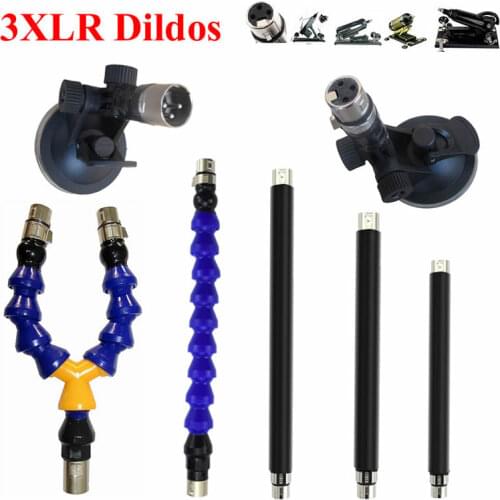 Dildo Adjustable Suction Cup Extension Tube Stick Universal For Women Men Masturbation Toy Sex Machine 3XLR Attachments