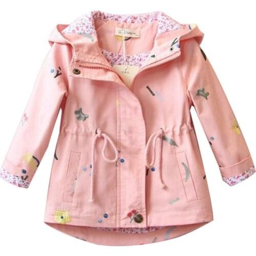 Baby girl jackets Children Hoodies zipper Baby girl Outerwear Spring Autumn Childrens Casual cotton girl coat baby girl clothes