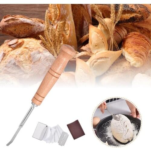 Blades Bread Cutter For Slashing Scoring Stainless Steel Bread Dough Premium Hand Crafted Bread With 5 Blades Dough Scoring Tool