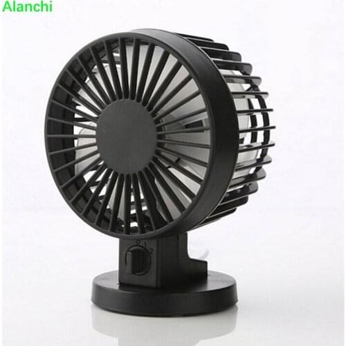 NewPortable Creative Double-vane Mini USB Desk Fan For Home Office ABS Electric Desktop Computer Fan With Double Side Fan Blades