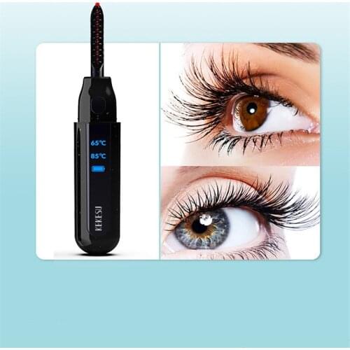 Rechargeable Digital Display Eyelash Curler Heated Curling Slender Eyelash Pen Mascara Long Lasting Durable Shaping Eyelash Clip