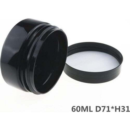 60ml 100ml Black Cream plastic Bottles 120cc Eye Cream Mask Sample Container Cosmetic Packaging Containers Glass Pot F20171627
