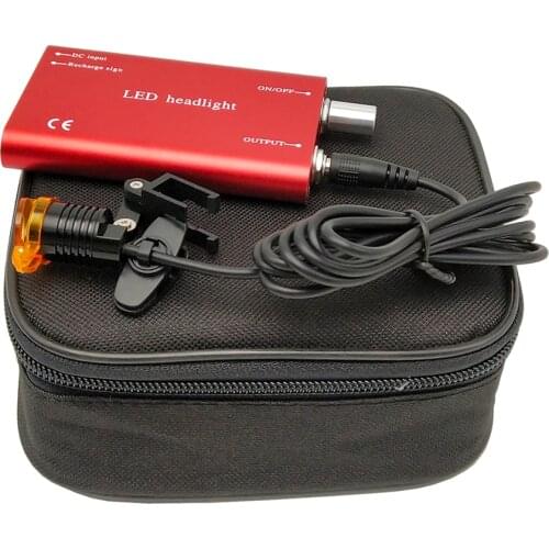 Portable LED HeadIight for Surgical Medical Binocular loupes Magnifier