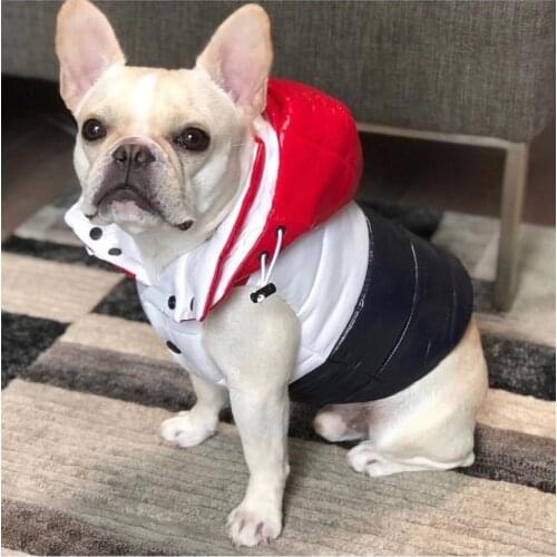 Fashion Dog Down Jacket Wear Dogs Puppy Snowsuit Winter Warm Sweater Schnauzer Pug French Bulldog Chihuahua Hoodie Coat LYC11