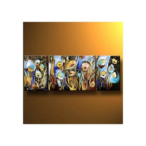 Hand Painted Oil Painting Golden Fields-Modern Oil Painting On Canvas Art Wall Decor-Floral Oil Painting Wall Art