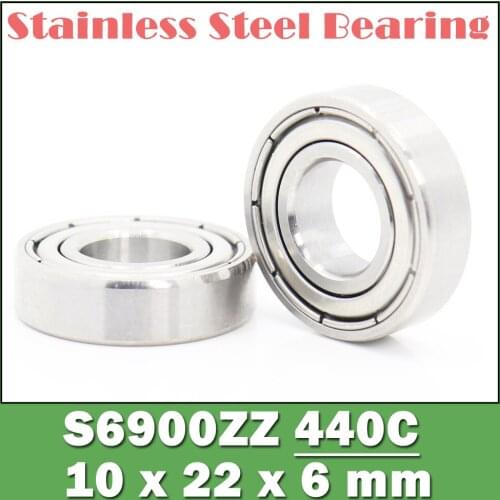 S6900ZZ Bearing 10*22*6 mm ( 10PCS ) ABEC-1 S6900 Z ZZ S 6900 440C Stainless Steel S6900Z Ball Bearings
