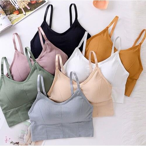 Fitness Sports Bra for Women Push Up Solid Cross Back Yoga Running Gym Training Workout Femme Padded Underwear Crop Tops Female