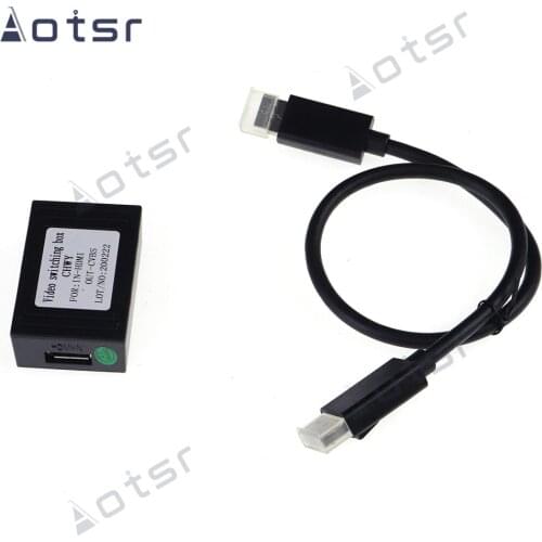 Aotsr Tesla Style Output For Android Car GPS System and Car Headrest automobile data Recorder Decoding Box