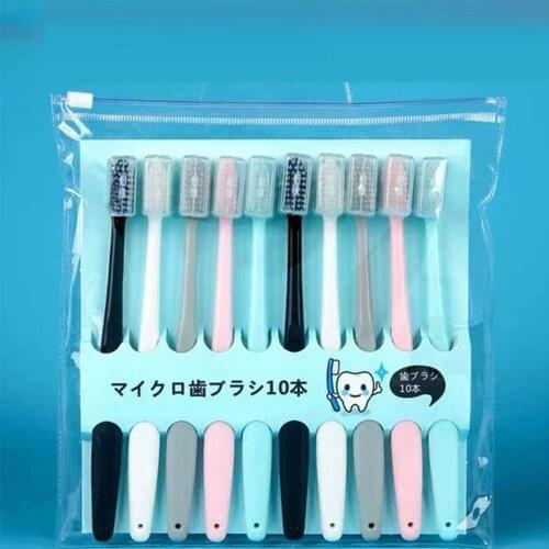 3094 10pcs/pack OEM 100% biodegradable wholesale cheap bamboo tooth brush