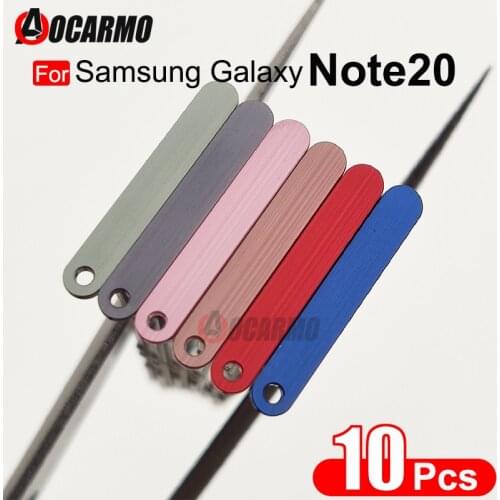 10Pcs/Lot For Samsung Galaxy Note 20 NOTE20 SIM Card Tray MicroSD Slot Holder Replacement Parts