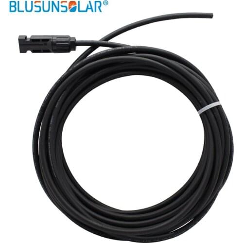 5 Pair/lot 5 Meter 4mm2 Solar Cable With pv solar Connector, Red Female, Black Male , pv solar Solar Panel Cable ConnectorSolar
