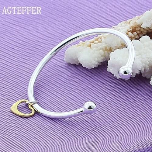Золотые браслеты AGTEFFER China At AliExpress