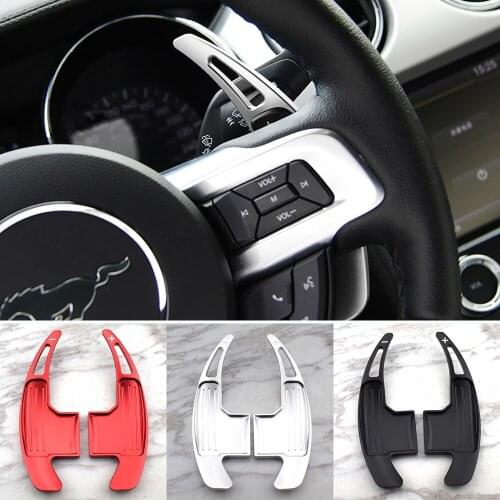 ANZULWANG One Pair Car Steering Wheel Shift Paddle Shifter For Ford Mustang 2015 2016 2017 2018 2019