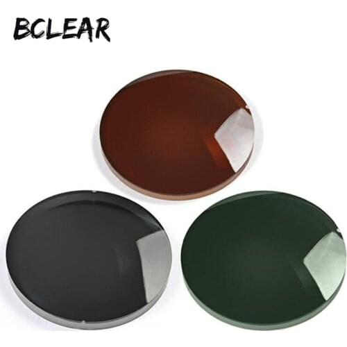 BCLEAR 1.56 Men and Women Myopia Presbyopia Polarized Sunglasses Lenses Brown Grey Green Sun Glasses for Driving Outdoors Lens