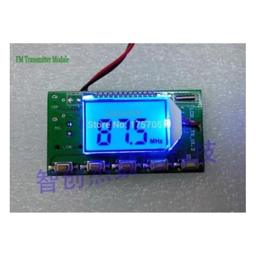 DSP PLL 87-108MHz Digital Wireless Microphone Stereo FM Transmitter Module