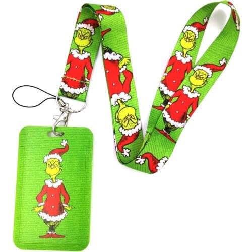 Dr seuss Christmas cat Credit Card ID Holder Bag Student Women Travel Bank Bus Business Card Cover Badge Accessories Gifts