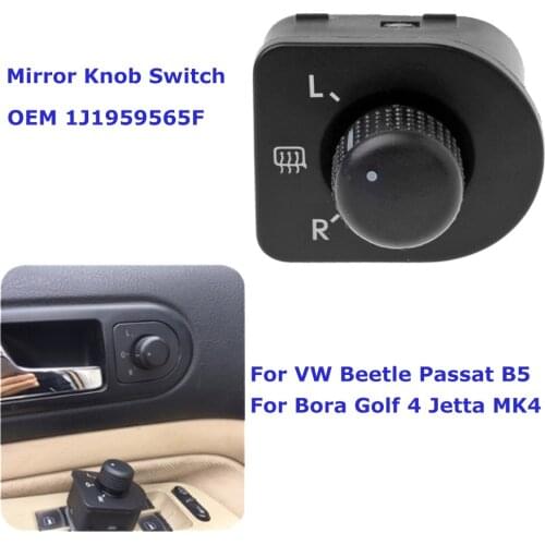 Electric Mirror Switch Knob Car Side 1J1959565F For VW Beetle Passat B5 Bora Golf 4 Jetta MK4 1998-2006