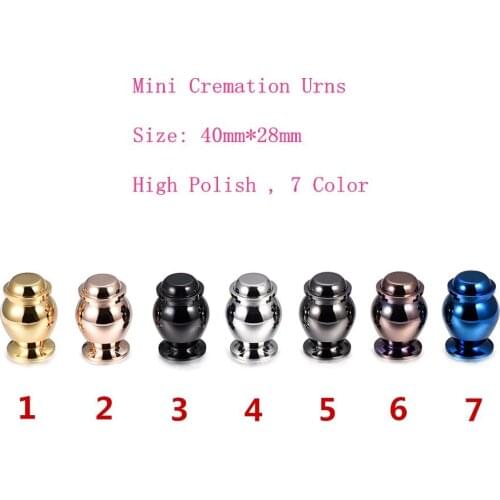 IJD0001 (40mm*28mm) Exquisite Mini Memorial Urn Souvenir Stainless Steel Funeral Casket Locket Jewelry Dog&Cat Cremation Ashes