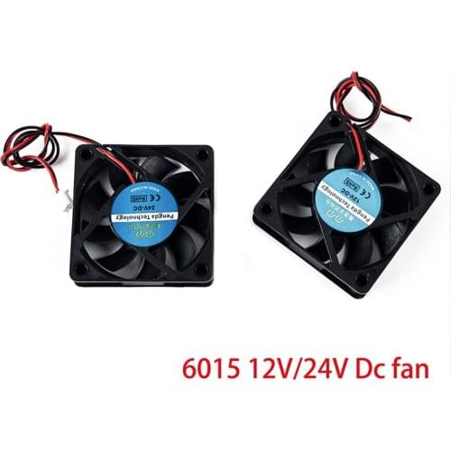 6015 Cooling Heatsink Fan 12V 24V 3D Printers Parts Cooler Radiator Quiet