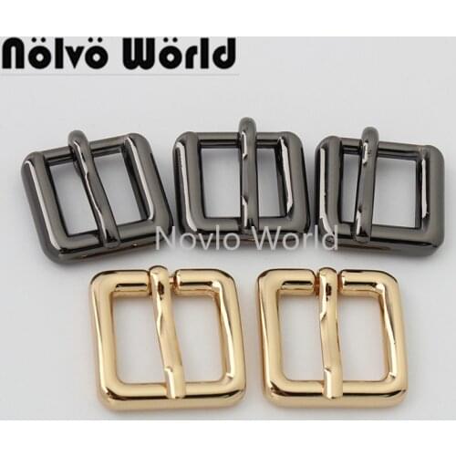 Nolvo World 5-20-100pieces 12mm 16mm 4 colors gold pin buckle belt accessories metal buckles hardware mens belt pin buckles