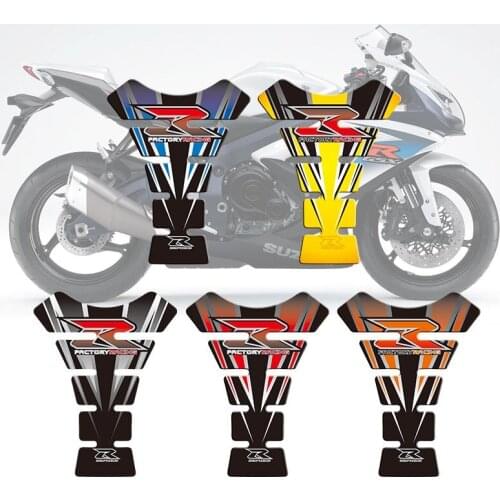 Motorcycle 3D Fuel Tank Pad Protective Stickers Decals For Suzuki GSXR 600 750 1000