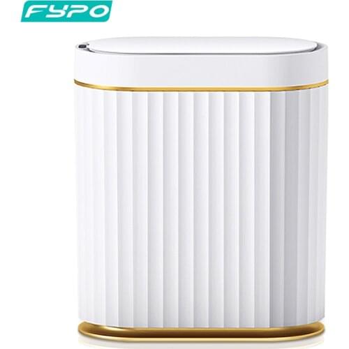 Smart Sensor Trash Can Touch Free Automatic Sensor Trash Bin Bathroom Waterproof Trash Bin