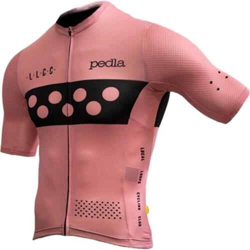 The pedla 2021 Summer Mens New Arrivals Short Sleeve Jersey Maillot Shirt Ciclismo Outdoor Quick Dry MTB Sports Triathlon Tops