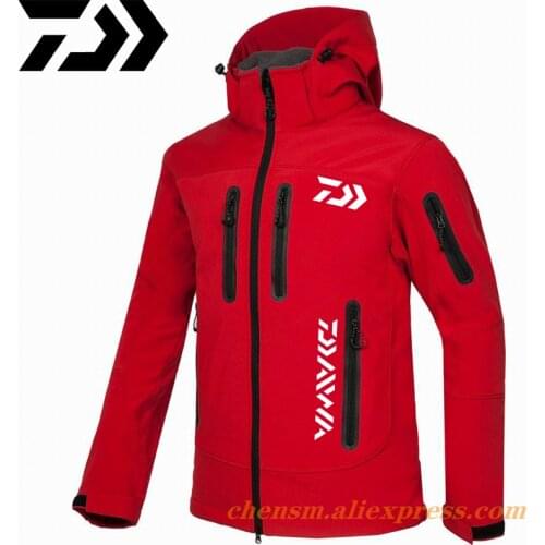 Daiwa Men Winter Reflective Fishing Jackets Windproof Waterproof Breathable Thick Warm Snow Coat Skiing And Snowboarding Jacket