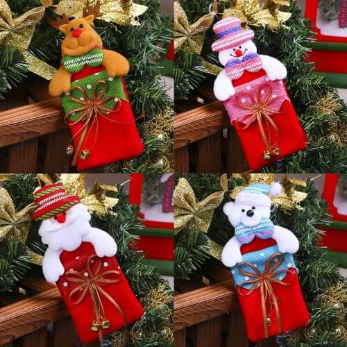 Happy New Year Christmas Ornaments DIY Xmas Gift Santa Claus Snowman Tree Pendant Doll Hang Decorations for Home Noel Natal