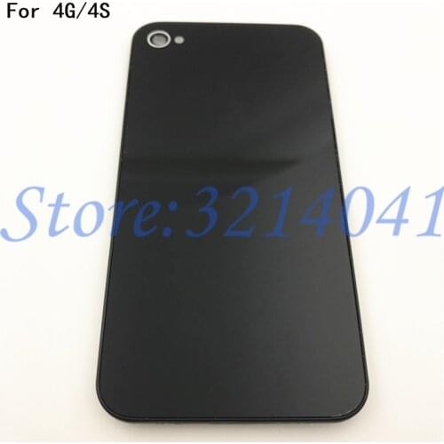 Original New Phone Back Cover Case Replacement For iphone 4 4G 4S Rear Glass Battery Door Housing With Logo