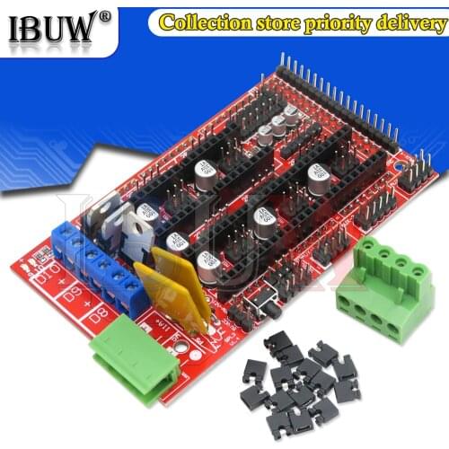 1pcs RAMPS 1.4 Panel Part Motherboard 3D Printers Parts Shield Red Black Controls