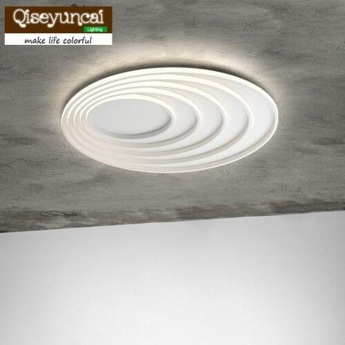 Qiseyuncai 2018 new Modern creative personality living room LED ceiling lamp simple atmosphere warm bedroom smart lamps