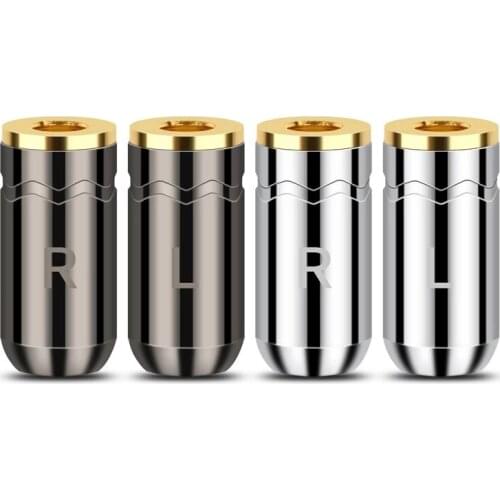 Earphone Female Plug Jack A2DC Pin Aluminum Alloy Gold Plated Headphone Connector For LS400 E50 E70 CKS1100 Audio Solder Adapter