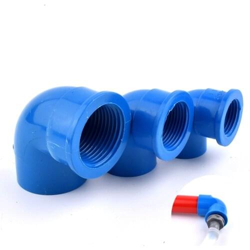 1/2~1 Inch to 20~32mm Female Thread PVC Equal 90 Degree Reduced 90 Degree Elbow Garden Iirrigation Fish tank Aquarium Accessorie