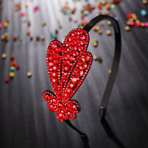 Sweet Simplicity Leaves Head Wear Luxury Headband for Women Rhinestone Non-slip Border Girls Hairpin Fancy Hair Accessories Gift