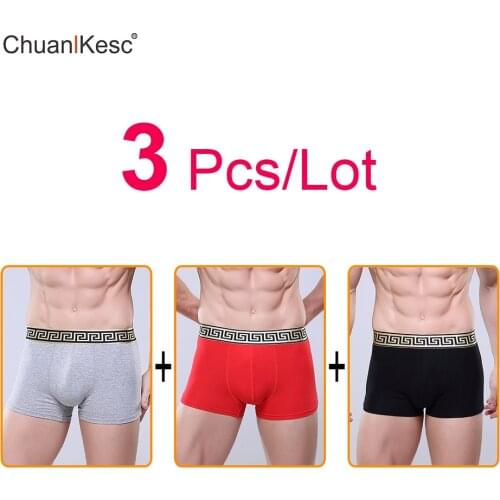 Mens Boxer 95% Cotton Pants Casual Underwear Sports Shorts Dry And Breathable 2020 Popular Manufacturers Direct Sales 3 Pcs/Lot