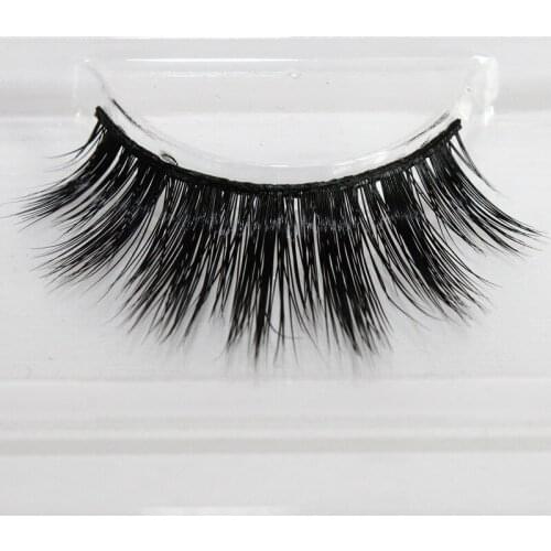 High quality 2pairs/lot Handmade 100% real siberian 3D mink hair false eyelash Natural Tapered lashes eyelash extensions