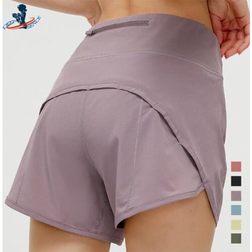DEEPSENCE Womens High Waist Athletics Shorts Tennis Training Panst Female Gym Fitness Running Clothing Fashion Casual Sportwear