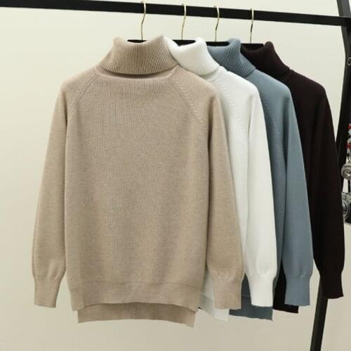 Turtleneck Women Sweater Winter Warm Female Jumper Thick Christmas Sweaters Ribbed Knitted Pullover Top Pull Hiver Femme