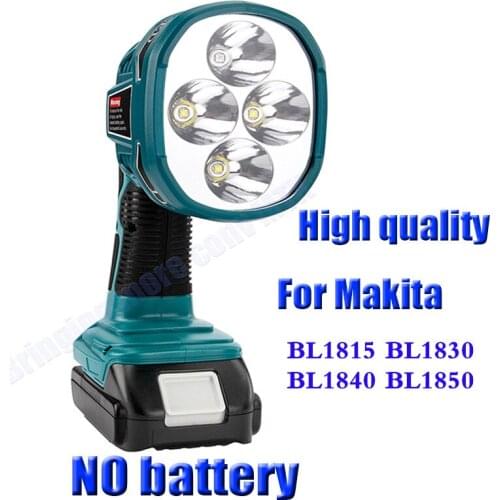 12W LED Lamp Flashlight For Makita Li-ion battery 14.4V 18V BL1430 BL1815 BL1830 Power tool battery LED Lamp Light with USB port