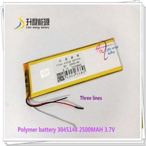 3.7V 2500mAH 3045148 Polymer lithium ion / Li-ion battery for tablet pc Power bank E-BOOK