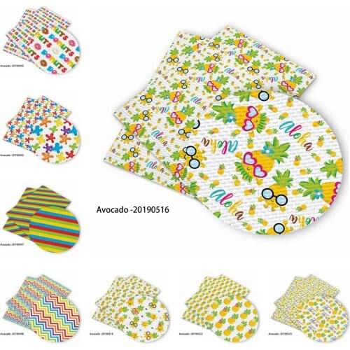 Huangtao Diy accessories 30*136cm Printed Faux Synthetic Leather for Bow,DIY handmade Materials