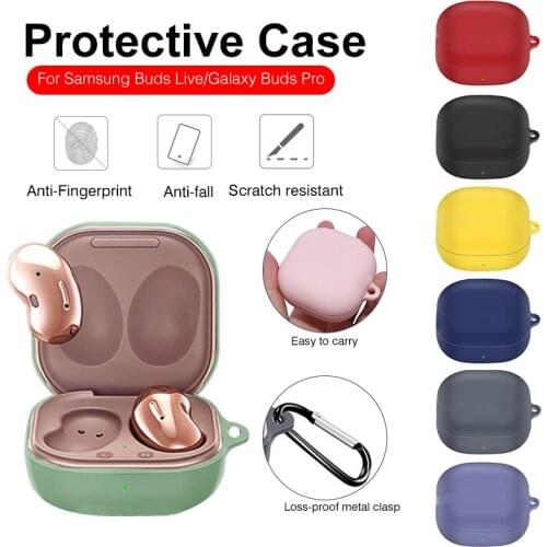 Case for Samsung Buds live/Pro Cover Shell Accessories Earphone Protector Anti-drop Shockproof Soft Silicone for Samsung Galaxy