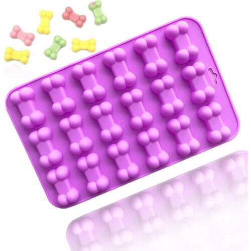 Bone Shape Silicone Chocolate Mold Baking Candy Mold Non-stick Pure Silicone Mold for Chocolate Fat Bomb Cake Decoration Tools