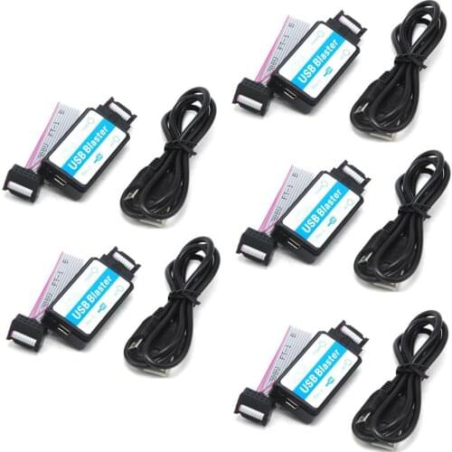 5pcs ALTERA USB Blaster ByteBlaster II CPLD FPGA Download Cable JTAG Chain Debugger