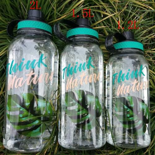 Summer New Style Hot Sale 1500ml 2000ml Large Capacity Plastic Cup Space Cup Plastic Water Bottle Sports Water Cup Outdoor