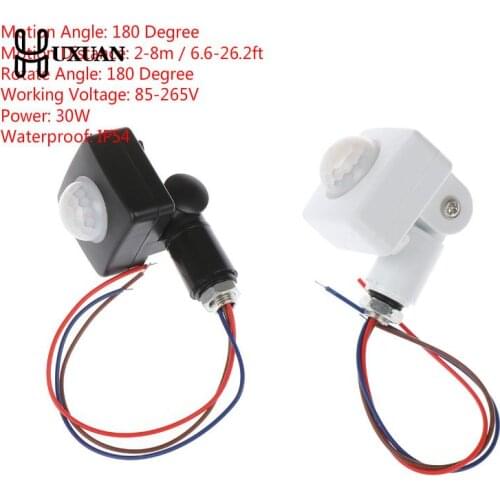 Mini Closet PIR Sensor Detector Smart Switch 85-265V LED PIR Infrared Motion Sensor Detection Automatic Sensor Light Switch