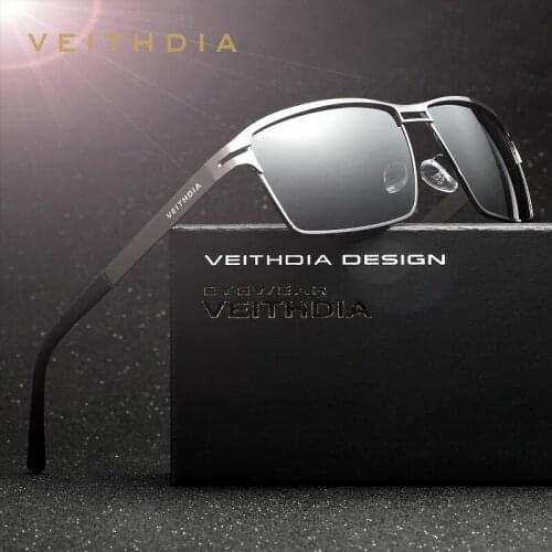 VEITHDIA Stainless Steel Mens Sun Glasses Polarized Driving Oculos masculino Male Eyewear Accessories Sunglasses For Men