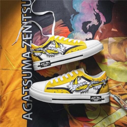 Couple Shoes Anime Graffiti Board Shoes Womens Flat Shoes Mens Casual Shoes Student Fashion Shoes Cartoon Light Street Shoe