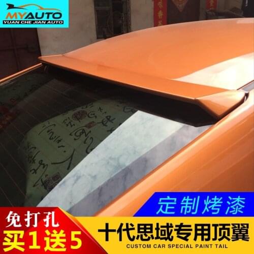 Suitable For Hondas 10th Generation 16 New Civic Top Deflector Tail Fixed Wing Refitting Special